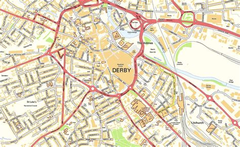 Derby Street Map– I Love Maps