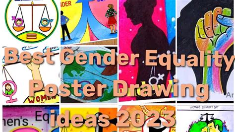 How To Draw Gender Equality Drawing || Poster Making Ideas, 49% OFF