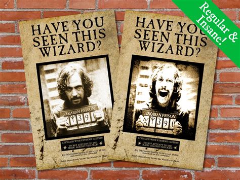 Printable Sirius Black Wanted Poster