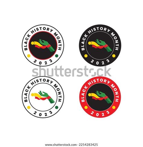 Celebrating Black History Month Logo American Stock Vector (Royalty ...