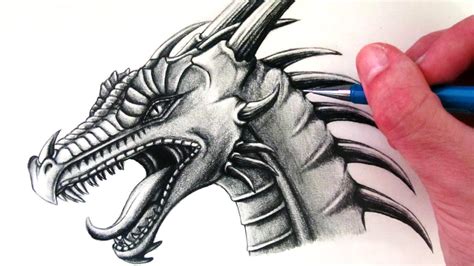 Pencil Drawing Of A Dragon at GetDrawings | Free download