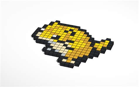 3D design Sandshrew pixel art | Tinkercad