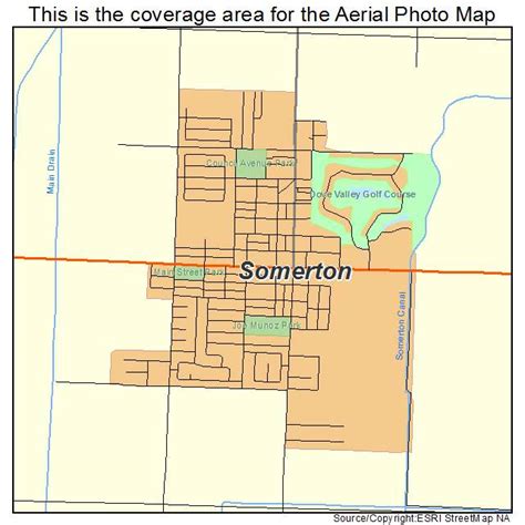 Aerial Photography Map of Somerton, AZ Arizona