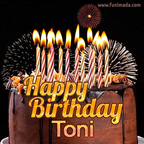 Happy Birthday Toni GIFs for Him - Download on Funimada.com