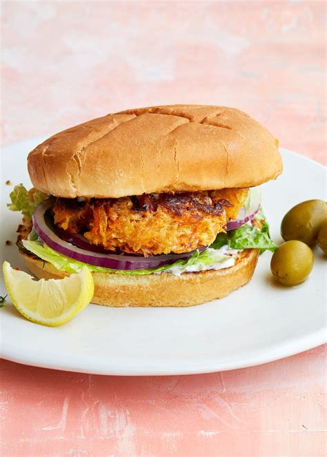 Tuna Burgers with Dill Olive Mayo | Recipe | Tuna burgers, Tuna burger recipe, Recipes