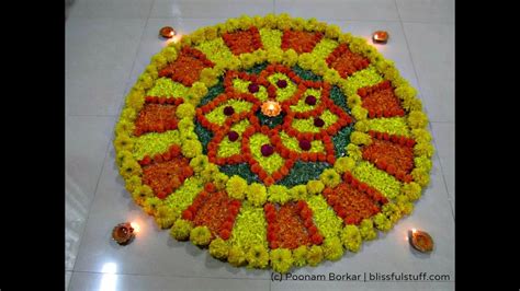 Best Flower Rangoli For Diwali | Best Flower Site