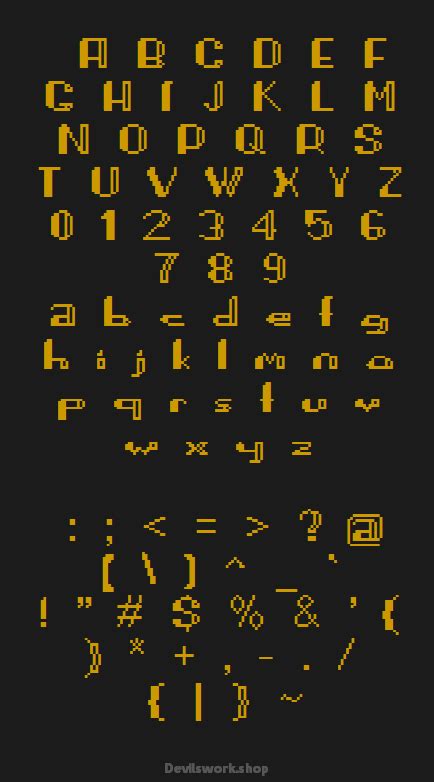 Pixel Font - Free by DevilsWork.shop