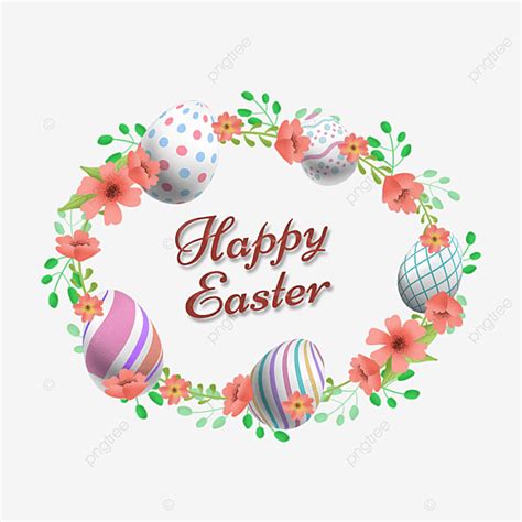 Easter Egg Border PNG Image, Cute Easter Egg Holiday Border, Easter ...