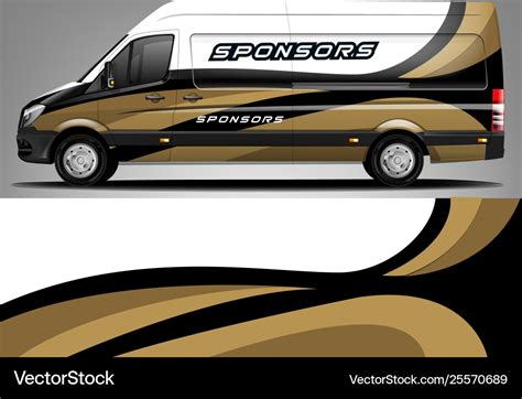 Van wrap design Royalty Free Vector Image - VectorStock