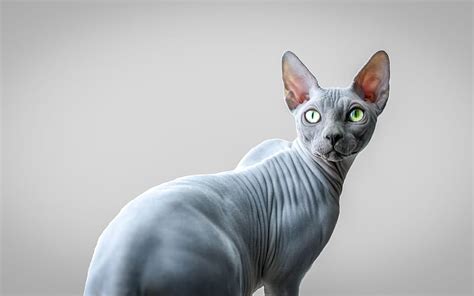 Sphynx gray cat, cute animals, cats, gray Sphynx, domestic cats, Sphynx ...