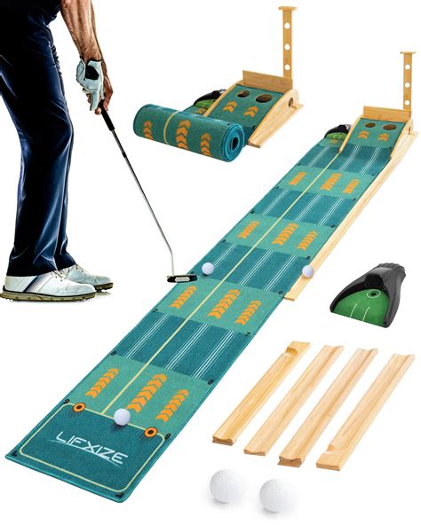 LIFXIZE Putting Green, Golf Putting Mat for Indoors with Ball Return ...