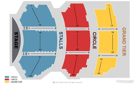 Palace Theatre Manchester Seating Plan - Rectangle Circle