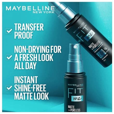 Buy Maybelline Fit Me Matte Poreless Setting Spray 60 ml | توصيل Taw9eel.com