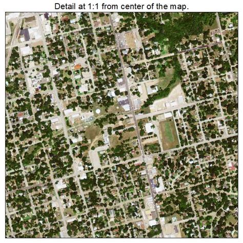 Aerial Photography Map of Brenham, TX Texas