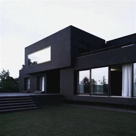 #black #aesthetic #dream #home #decor | Dream house exterior, Black modern house, House exterior