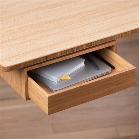 Jarvis Bamboo Desk Drawer | Standing desk accessories, Desk with drawers, Desk accessories office