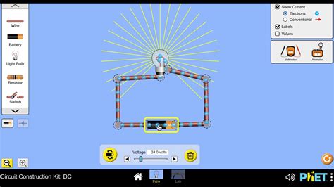 Phet Circuit Kit Virtual Lab