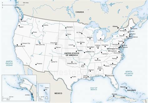 Printable United States Map With Major Cities - Printable US Maps