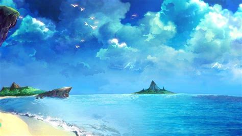 Anime Beach Scenery Wallpapers - Top Free Anime Beach Scenery Backgrounds - WallpaperAccess