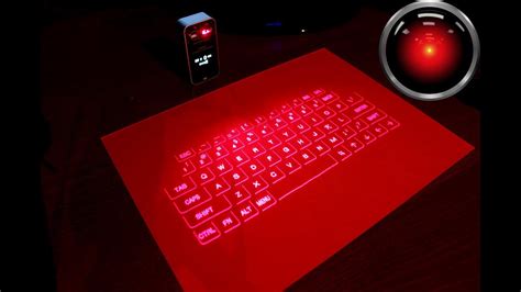 Laser projection keyboard review - YouTube