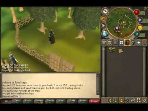 Runescape: Woodcutting: Mahogany Trees Guide - YouTube