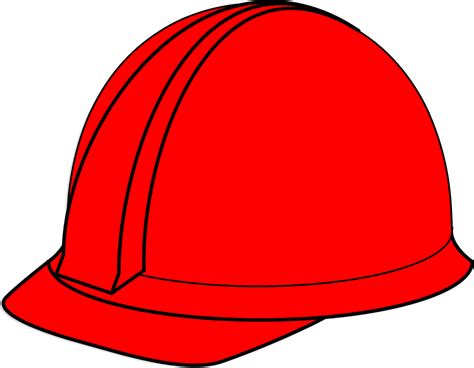 하드 모자 헬멧 레드 · Pixabay의 무료 벡터 그래픽
