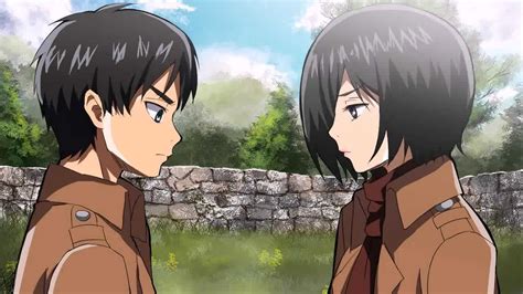 Eren kisses Mikasa - YouTube