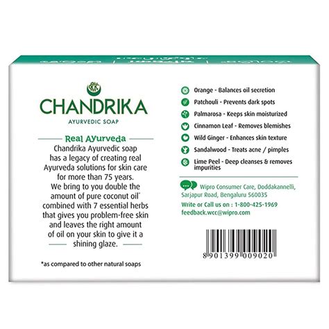 Chandrika Ayurvedic Soap, 75 gm Price, Uses, Side Effects, Composition ...