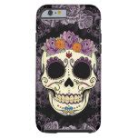 Girly Sugar Skull Pink Glitter Fine Art Paint iPhone 5 Cases | Zazzle