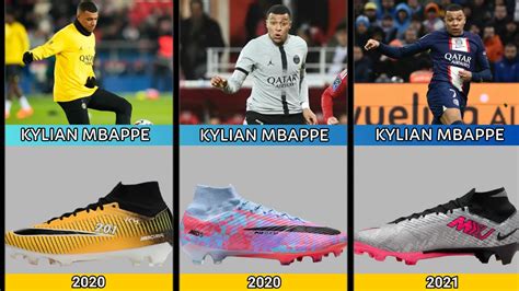 KYLIAN MBAPPE - THE EVOLUTION OF FOOTBALL BOOTS 2013 - 2023 - YouTube