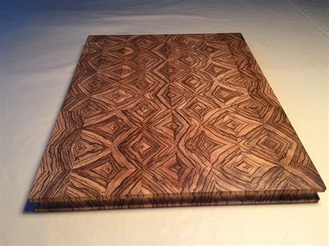 Zebrawood large cutting board 17.25 x 14 x 1.125" - Don Baker Design