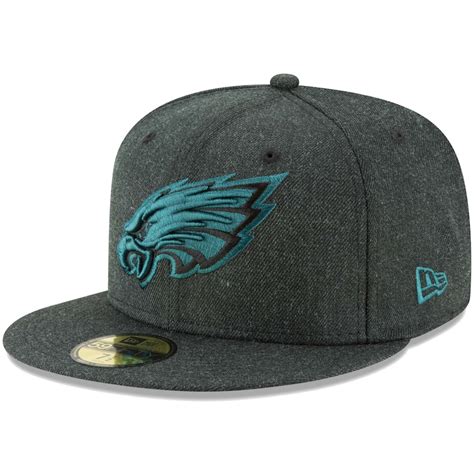 New Era Philadelphia Eagles Heathered Black Bold 59FIFTY Fitted Hat