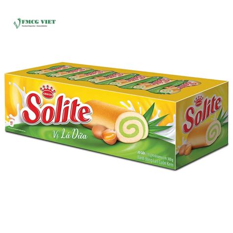 Solite Rollcake Box 360g Milk Egg Pandan Flavor X20 Wholesale Exporter ...