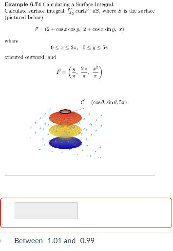 Solved Example 6.74 Calculating a Surface Integral. | Chegg.com