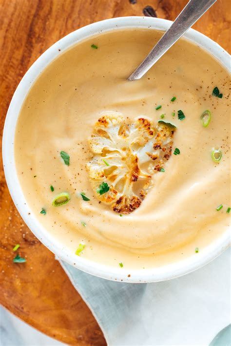 Velvety Roasted Cauliflower Soup - Cookie and Food