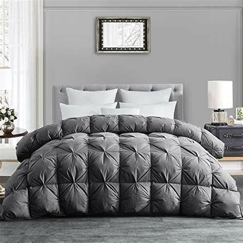 HOMBYS All Season Goose Down Comforter King Size Duvet Insert 120x98 ...