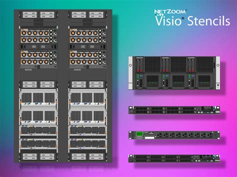 NetZoom™ Visio® Stencils Library Updated for Data Center and Network Devices from Server ...