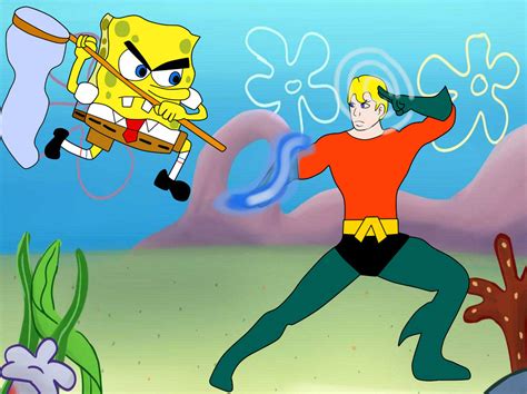 Spongebob Squarepants vs Aquaman by DBRanger09 on DeviantArt