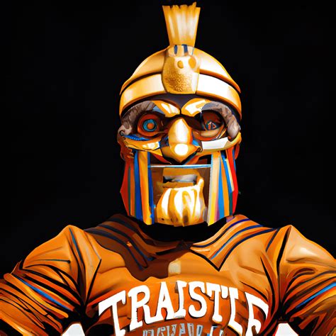 Virginia State University Mascot Trojan Portrait · Creative Fabrica