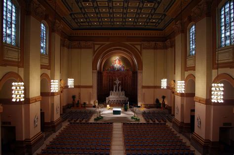 (E.U.) Indianapolis - Intérieur de la cathédrale Saints Peter et Paul ...