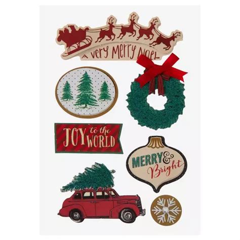 Verry Merry Christmas 3D Stickers | Hobby Lobby | 1339365