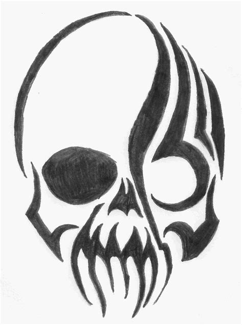 Simple Skull Drawing at PaintingValley.com | Explore collection of Simple Skull Drawing