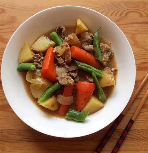 Japanese Beef & Potato Stew (Nikujaga) | Frugal Nutrition