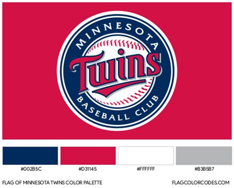 Minnesota Twins flag color codes