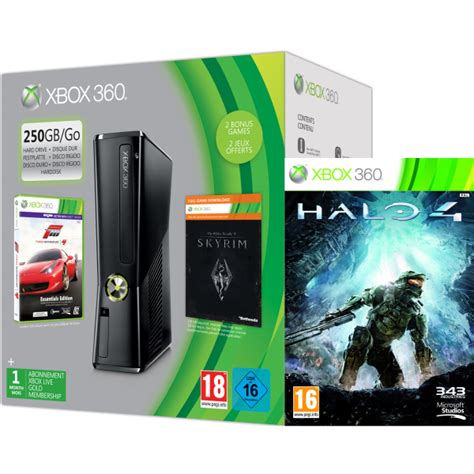 Xbox 360 250GB Holiday Halo Bundle (Includes Halo 4, Forza 4 ...