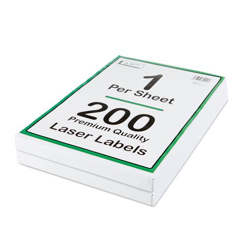 Buy [200 Labels] Self Adhesive White Sticky Printer Labels for A4 ...