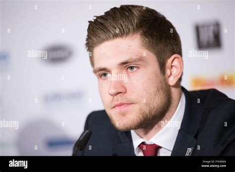 Oberhausen, Germany. 27th Apr, 2016. NHL hockey player Leon Draisaitl ...