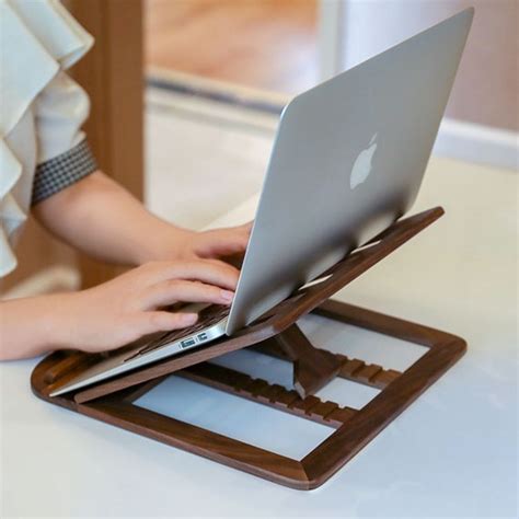 Adjustable laptop stand wood laptop stand holder for MacBook | Etsy