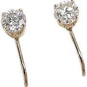 Vintage Big Diamond Hoop Earrings Inside & Out .86 ctw 14K Gold from acharmedlife on Ruby Lane