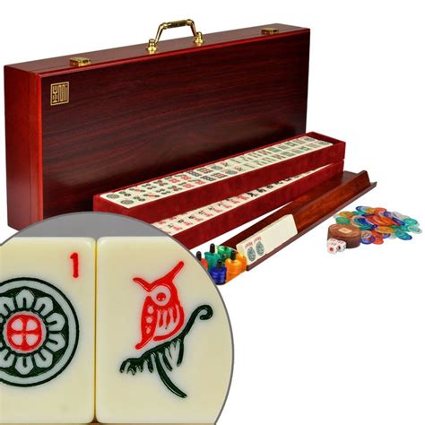 American Mahjong (Mah Jongg Mahjongg) 166 Tiles Set w/ Racks "The Classic" - Yellow Mountain ...